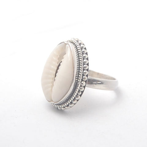 Island Cowrie Shell ring